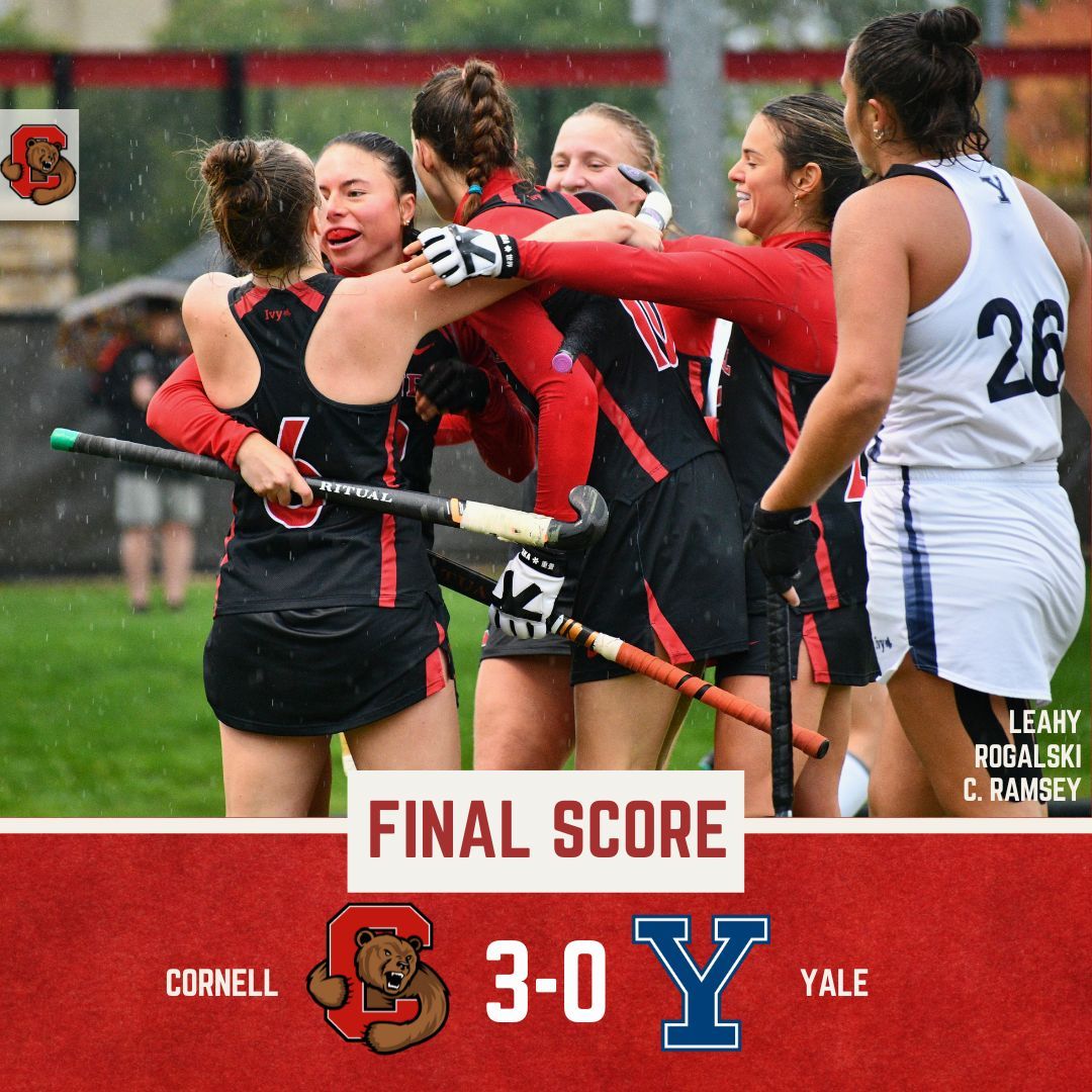 Rain or shine, the Big Red rise to the occasion ‼️🐻👏🏼

Congrats to Martha Broderick for her second shutout of the season! 

#YellCornell