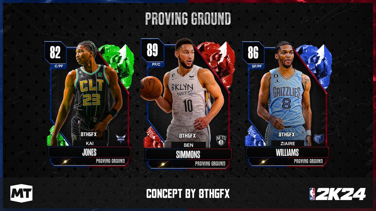 Recently, NBA training camps started. 
Some players need to prove that they still have value for teams.
My "Proving Ground" custom concept showcase players that need step up their game if they still want belong to the league👇

#NBA2K24