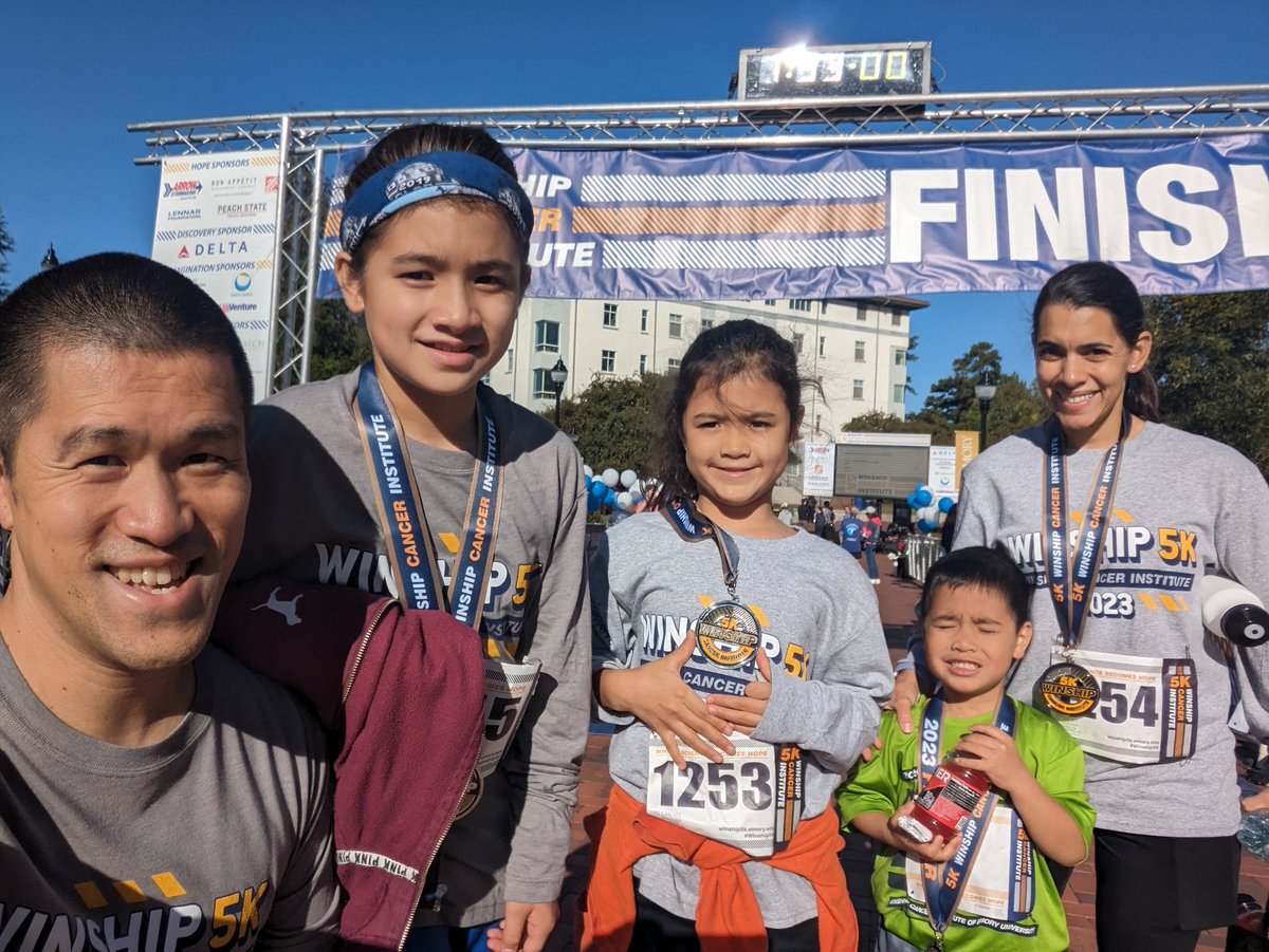 Enjoying this year's #Winship5k!