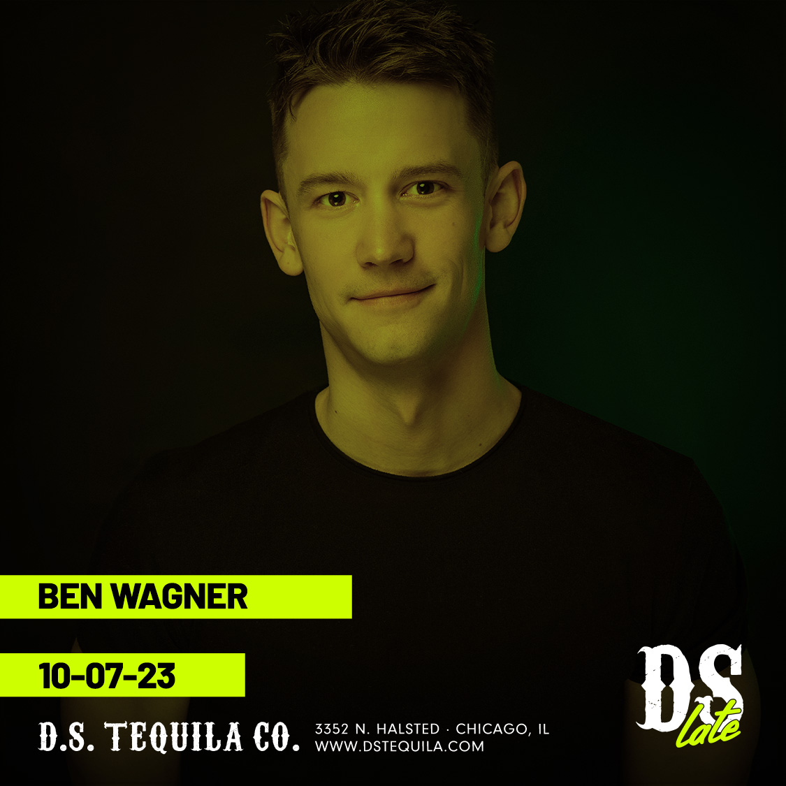 TONIGHT! Ben Wagner joins the #DSLate fam for a night of house and club classics to make your 🍑 bounce!