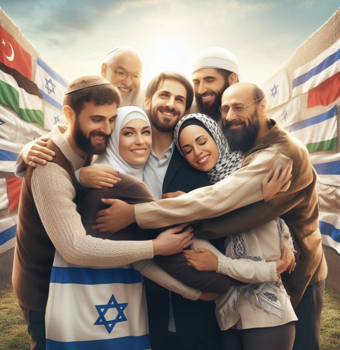 Dreaming of Peace in the Middle East.

- We are all human.
- We all love our families.
- We all want what's best for our loved ones.
- We all want opportunity.
- We all want safety.
- We all want peace.
- None of us want our children to die
- None of use want to fear for our