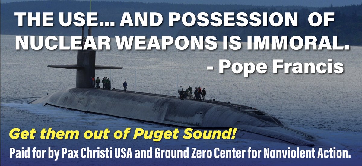 GZCenterPoulsbo's tweet photo. 20 miles from the @CityofSeattle - 1094 nuclear warheads. https://t.co/zedFiB5WDi