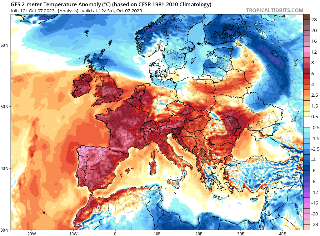 Another very hot day in Europe,after the 37.7 yesterday in Cordoba,today 37.8 new record in SEVILLE

Insane record heat in GALICIA
36.4 Ribadavia
33.3 A Coruna
32.6 Lugo
32.2 Sant. Compostela  30.7 AP

Records in FRANCE
32.3 Castelnaudary
31.6 Carcassone
29.4 Millau
26.5 Cambon