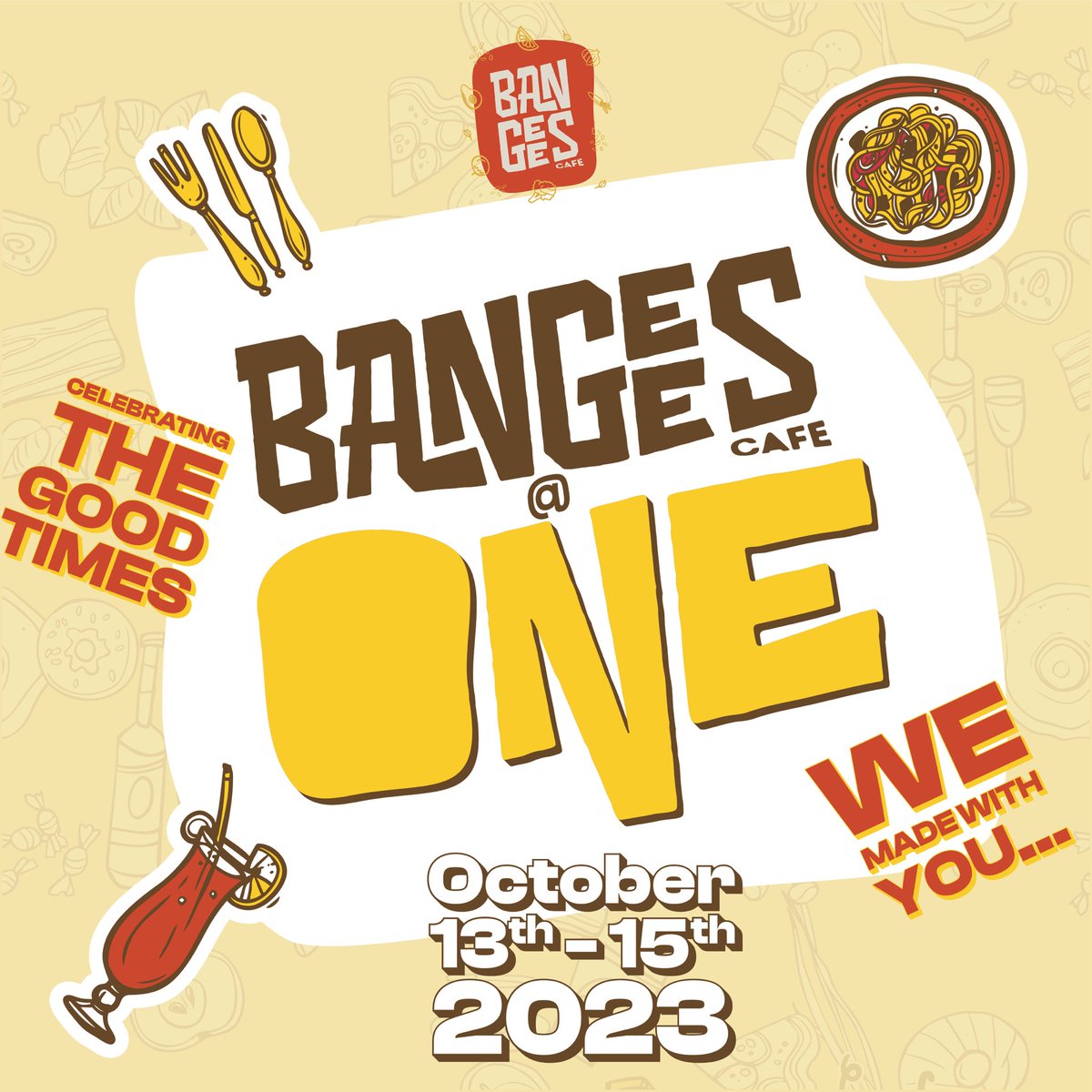 We cant believe BANGEES is 1 already!🎉

One year of delivering tasty meals, exciting moments and a serene environment for your relaxation. 

Watch the space for more details as there are giveaways, special offers and events during this anniversary.