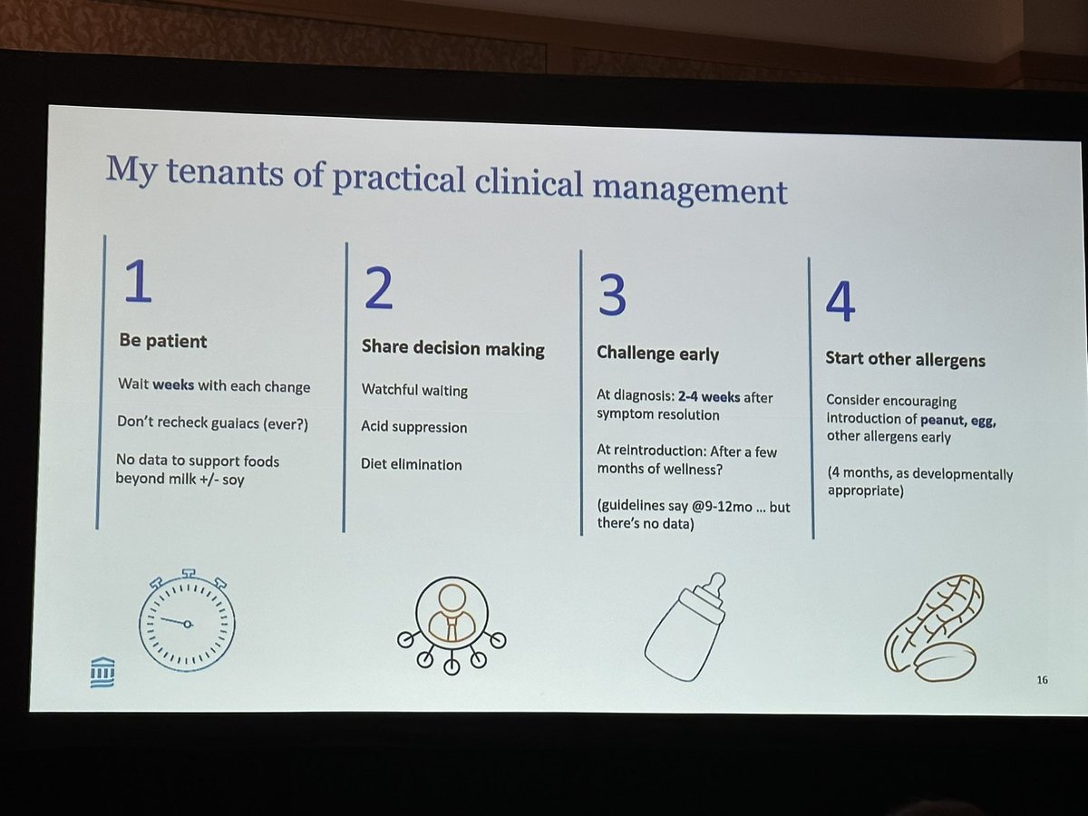 Great talk by @DrToriMartin showing us the way to manage allergic proctocolitis and that stool biomarkers aren’t helpful to diagnose! @mghfc #naspghan23