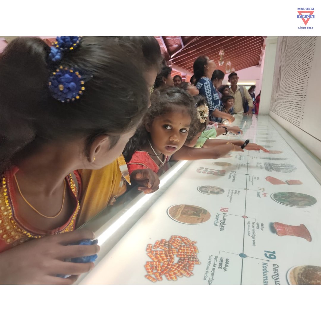 Children from the #YMCAEveningStudyCenter were taken for an exposure visit to the #KeezhadiHeritageMuseum. The children were amazed to see the #treasure of the #sangamage. They experienced the 6th century BC at the #KeezhadiMuseum #CAMadurai #YMCA