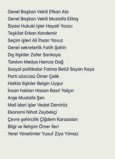 akpartinigdeil's tweet photo. AK Parti Genel Merkez Yürütme Kurulu  ( MYK) Hayırlı uğurlu olsun. https://t.co/7pVvtpGgZv