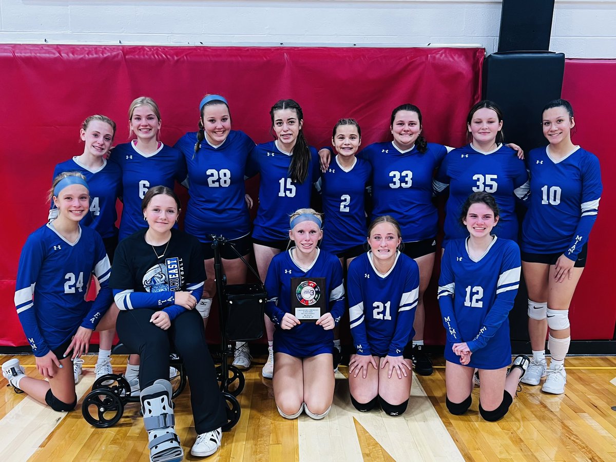 MejhVolleyball's tweet photo. 2023 TRC 8th Grade Runner-up! Great season ladies! 💙🏐💙 #EastPride https://t.co/aF2naFnOWn