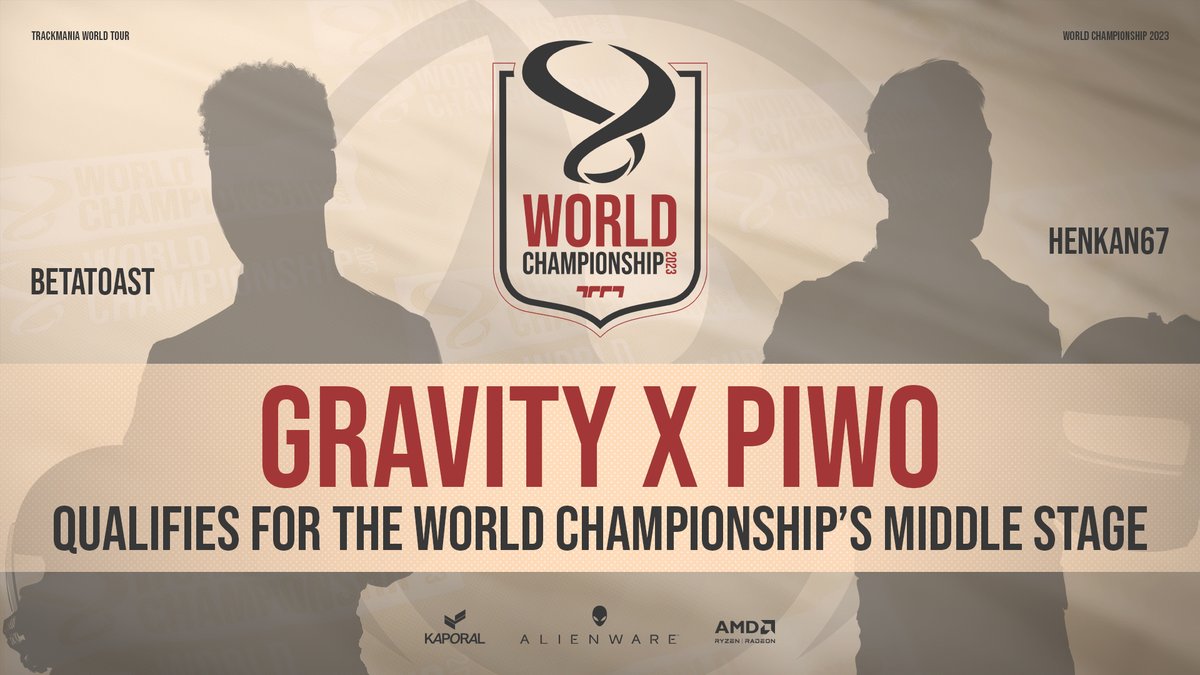 TMesports's tweet photo. 🏁 Gravity X Piwo has done it! They qualify for the World Championship Middle Stage!
They qualify with a 4-2 scoreline against @MolotovGGs, what an amazing effort by the GXP duo. 👏 #TMWC
See you tomorrow for the next few matches! https://t.co/yn7USCT6FN