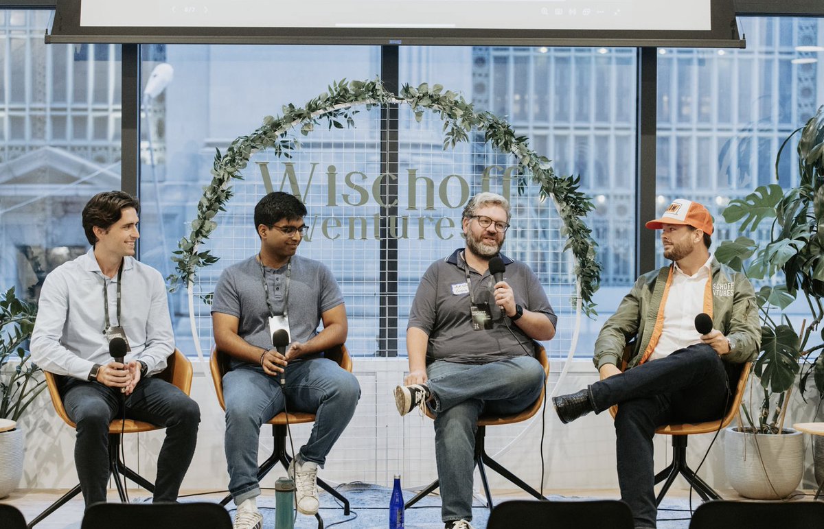 Wischoff Ventures (@wischoffvc) on Twitter photo Wischoff Ventures Summit Panel #4: Movement
-<a href="/mattlmckinney/">Matt McKinney</a> at Loop
-<a href="/MattSilver/">Matt Silver</a> at Cargado
-<a href="/iamdhruv4/">Dhruv Gupta</a> at Axle API
Moderated by Ty Findley at Ironspring Ventures Wischoff Ventures Summit Panel #4: Movement
-<a href="/mattlmckinney/">Matt McKinney</a> at Loop
-<a href="/MattSilver/">Matt Silver</a> at Cargado
-<a href="/iamdhruv4/">Dhruv Gupta</a> at Axle API
Moderated by Ty Findley at Ironspring Ventures
