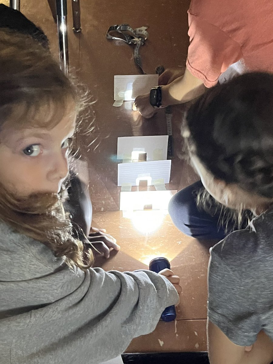 Exploring how light travels! #iteach3 #physicalscience