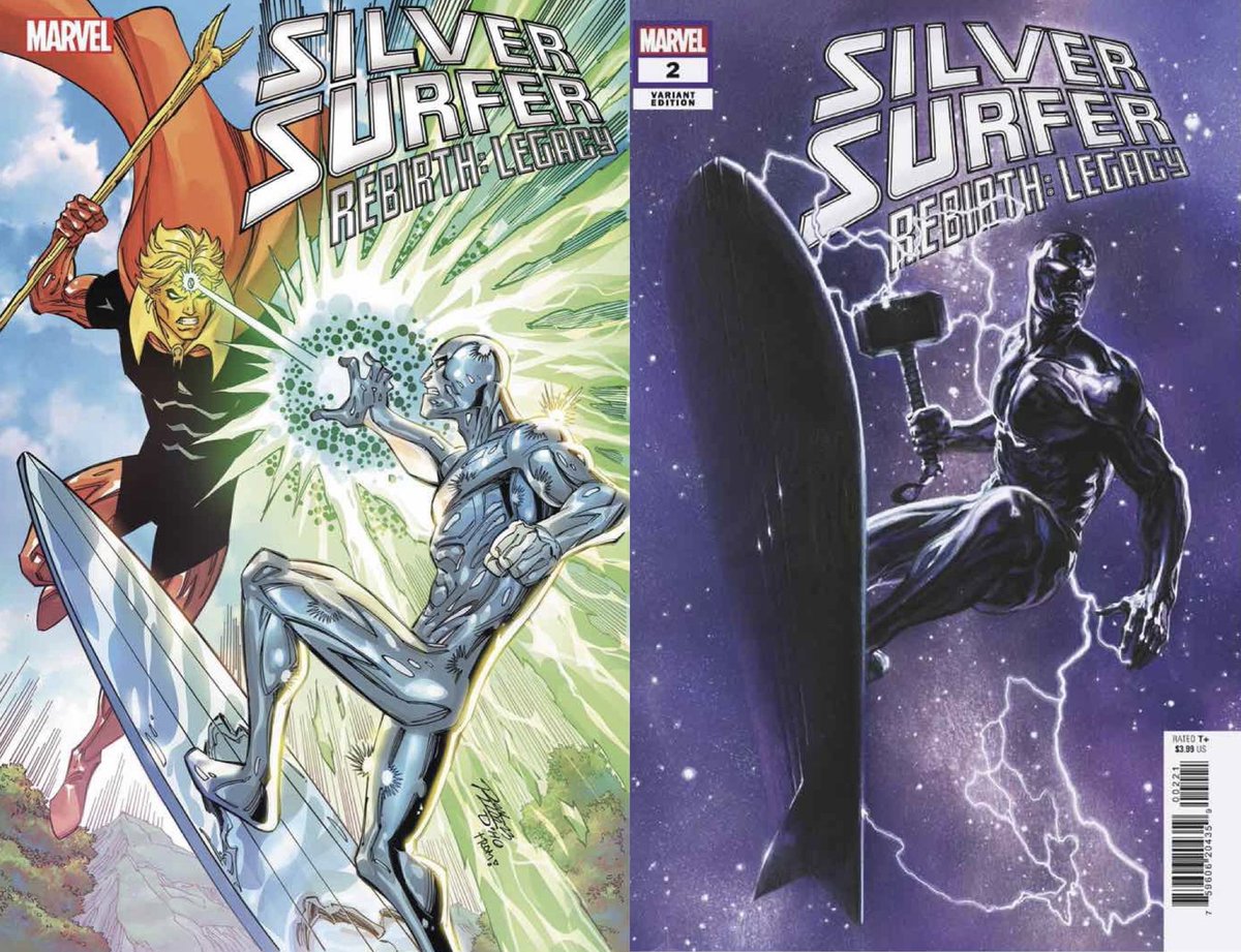 dano_cosmic's tweet photo. New ✨#MarvelCosmic✨ #comics this week for #NCBD (10/11/23)
✨
Silver Surfer Rebirth: Legacy #2
✨
W-#RonMarz,A-#RonLim
✨
A-#RonLim
B-#GabrieleDellOtto
✨
#SilverSurfer #FallenOne #AdamWarlock #Marvel #MarvelComics https://t.co/TcsEU7t21o