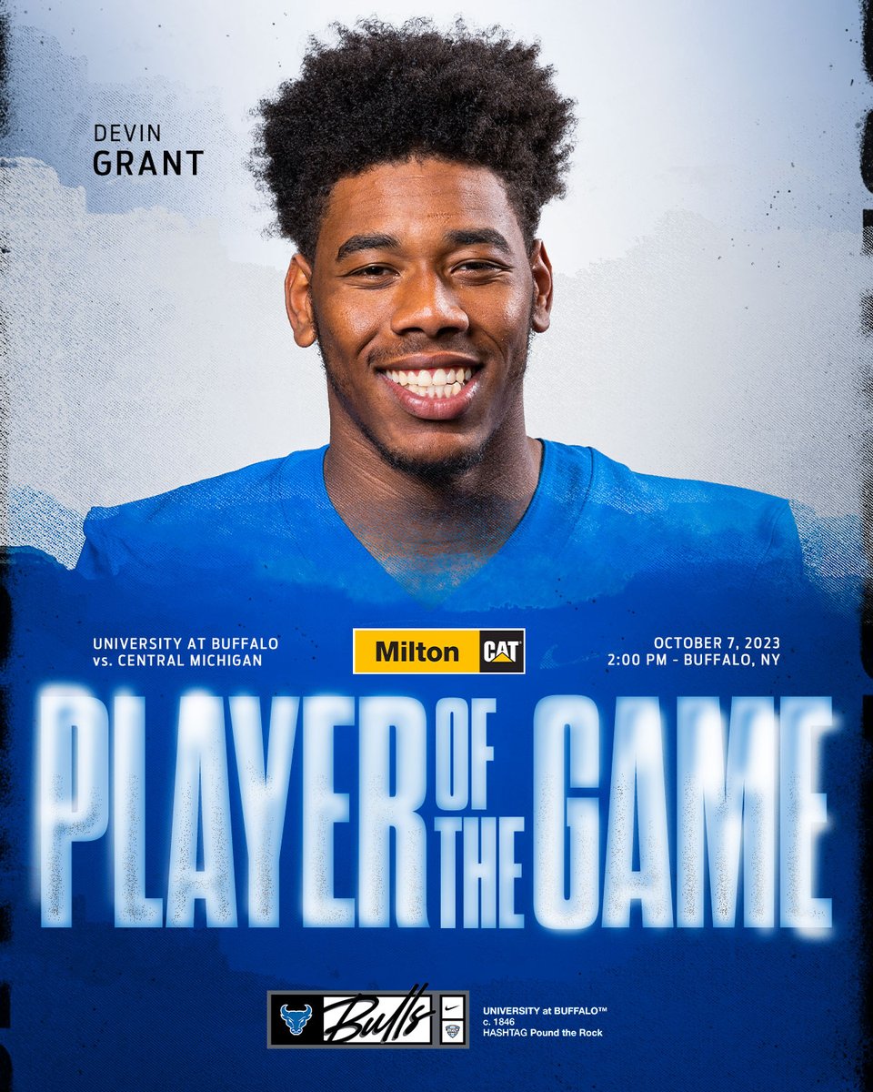 UB Football (@ubfootball) on Twitter photo With 3 interceptions and 2 pick sixes, <a href="/DevinGrant2022/">Devin Grant</a> was today's Milton CAT Player of the Game!
#UBhornsUP | #PoundTheRock With 3 interceptions and 2 pick sixes, <a href="/DevinGrant2022/">Devin Grant</a> was today's Milton CAT Player of the Game!
#UBhornsUP | #PoundTheRock