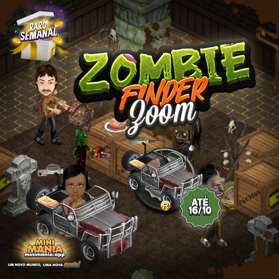MiniManiaApp's tweet photo. Zombie Finder está chegando ao MiniMania para te ajudar a passar pelos diversos desafios que um Apocalipse pode apresentar! 🔥🧟‍♀️

#minimaniaapp #MiniManiaBeta #minimania https://t.co/Cvf4VgA3Fc