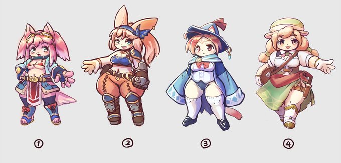 メスケモえっちゲームの主人公案とりあえず4つ出たので衣装とキャラ並べてみました
良かったら好きなの選んでみてください 