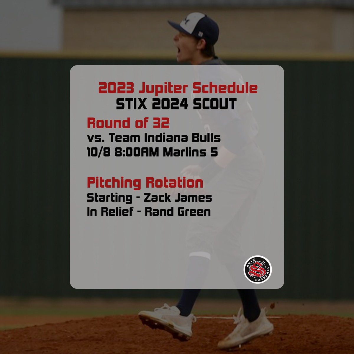 Round of 32 Pitching ⬇️⬇️

#15 Stix 2024 Scout 
vs. #18 Team Indiana Bulls

#STIXFAM #WWBAWorlds
