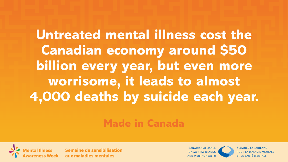 It is Mental Illness Awareness Week, an annual national public education campaign designed to help open the eyes of Canadians to the reality of mental illness. #MIAW23