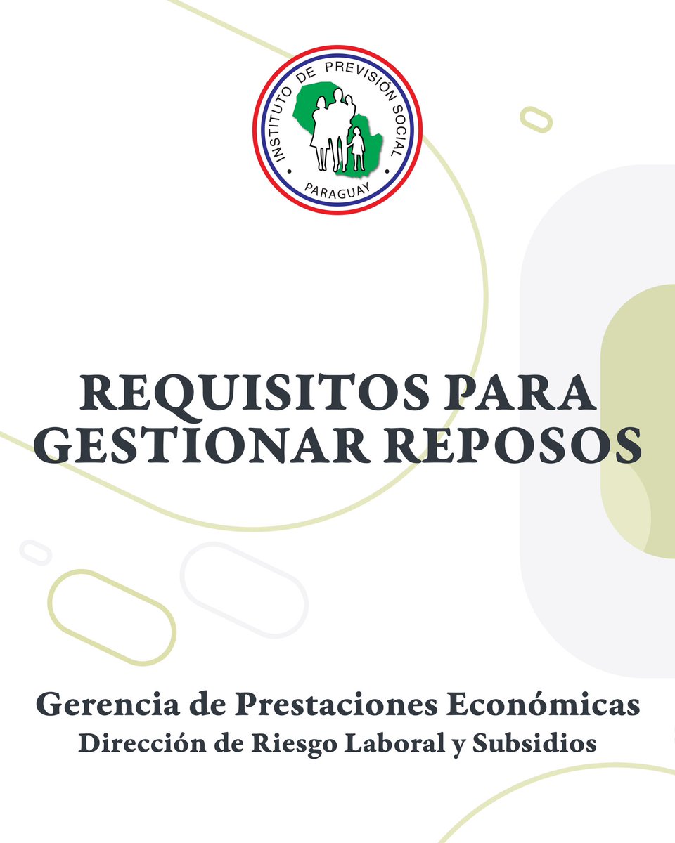 IPSParaguay's tweet photo. #InfoÚtil

Te contamos cuáles son los requisitos para gestionar los reposos ✔️ https://t.co/4l59c9sHEy