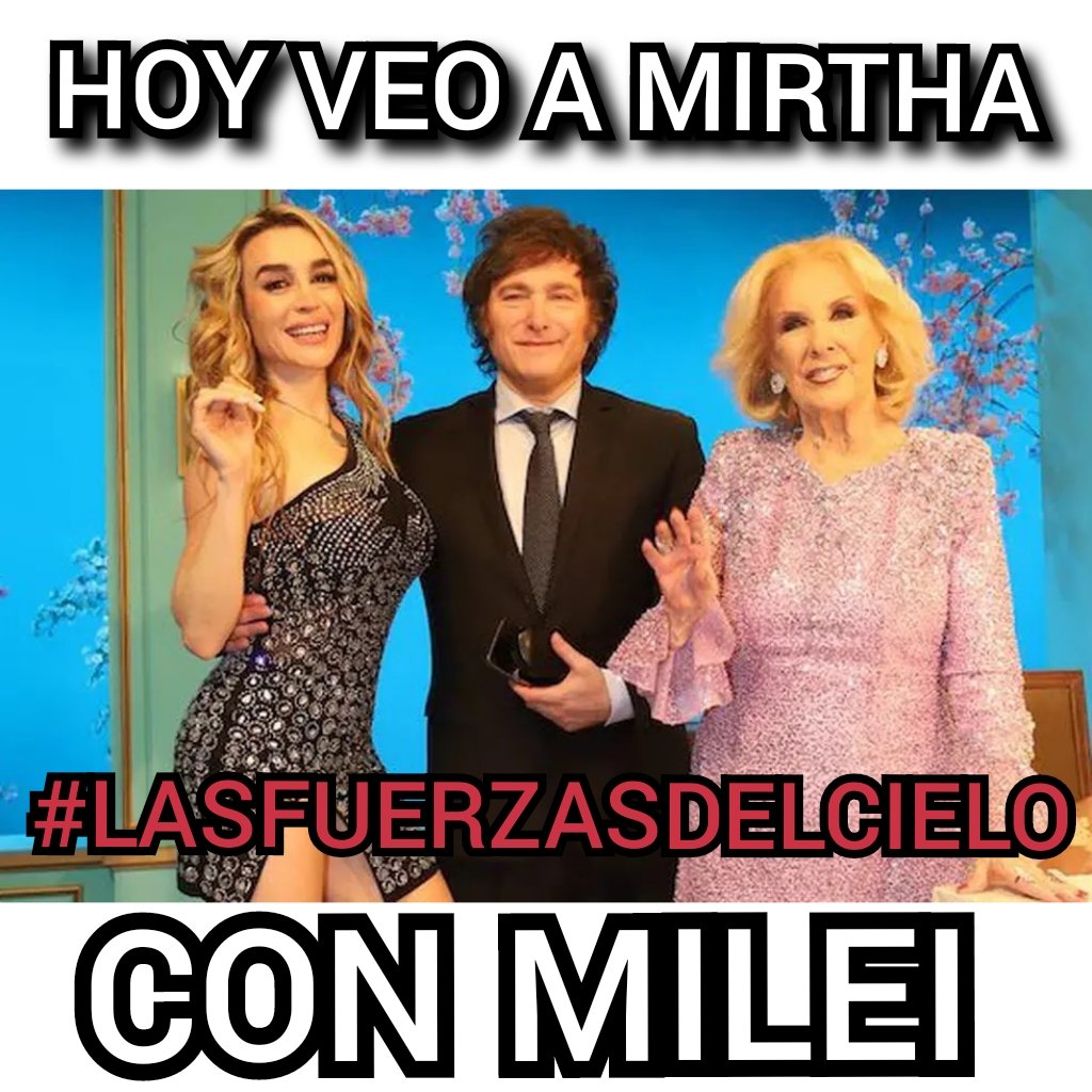 Osojudio's tweet photo. @HalconesDel421 Hoy todos con Milei y que lloren los viejos meados https://t.co/UJX7yWUQ55