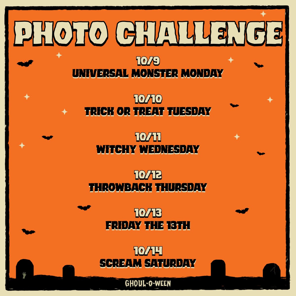 Presented by Ghoul Media: The Ghoul-o-ween Photo Challenge (Part 1) happening over on Instagram! 
#Ghoul #GhoulMedia #Ghouloween #Halloween #Horror #Funko #FunkoPops #NECA #Super7 #TinyGhost #AbominableToys #MischiefToys #Gastley #Whatnot #NYCC #NewYorkComicCon #NYCC2023