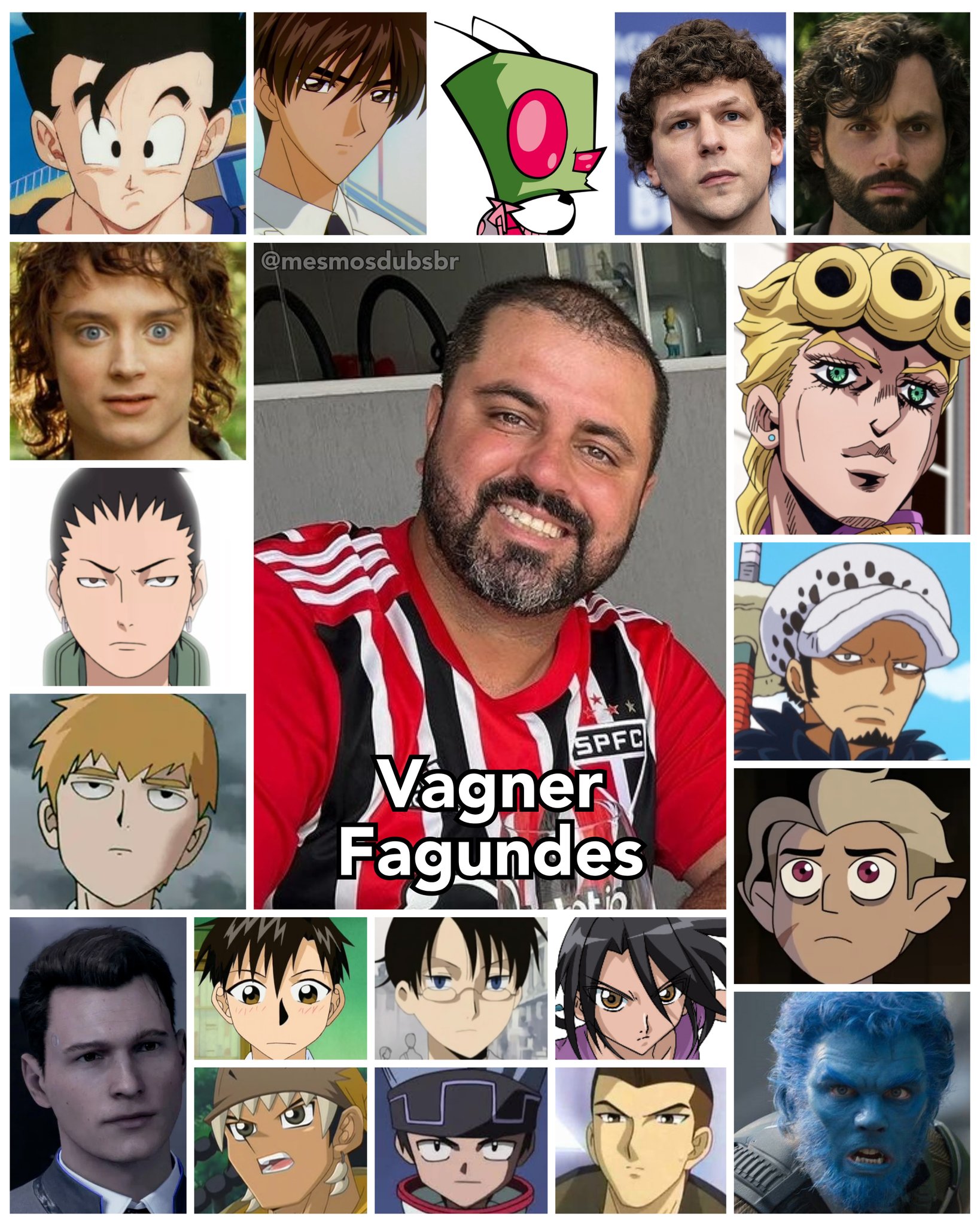 Personagens Com os Mesmos Dubladores! on X: Além do Gohan, Vágner