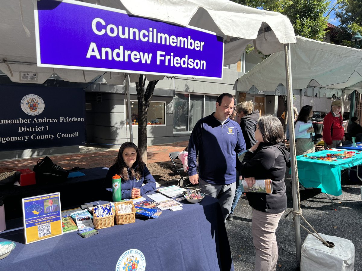 cindyagibson's tweet photo. Congrats @BethesdaUP for another fantastic Taste of Bethesda. Team Friedson enjoyed being there and chatting with residents about issues important to them. https://t.co/BjrPQAPkqe