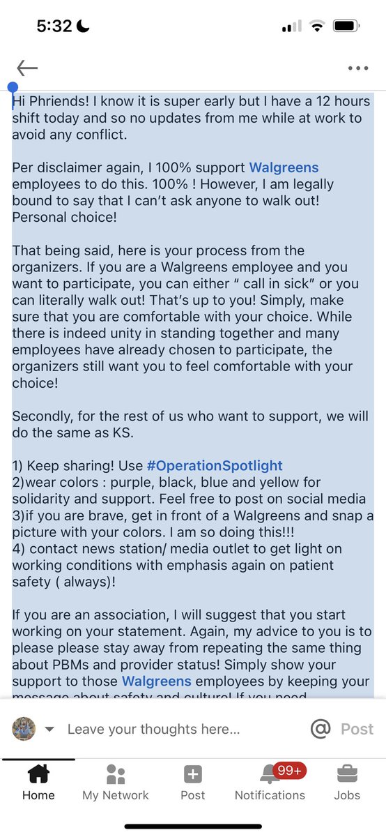 Bled Nguessan (@bledtanoe) on Twitter photo ***Media help for #OperationSpotlight***
Hi everyone. I was contacted by a national media about the Walgreens walkout. we need to get off or on the record testimonies of #Pharmacists #Technicians and #Students or #SupportingStaffs who will be working out. Bled@RPhAlly.com ***Media help for #OperationSpotlight***
Hi everyone. I was contacted by a national media about the Walgreens walkout. we need to get off or on the record testimonies of #Pharmacists #Technicians and #Students or #SupportingStaffs who will be working out. Bled@RPhAlly.com