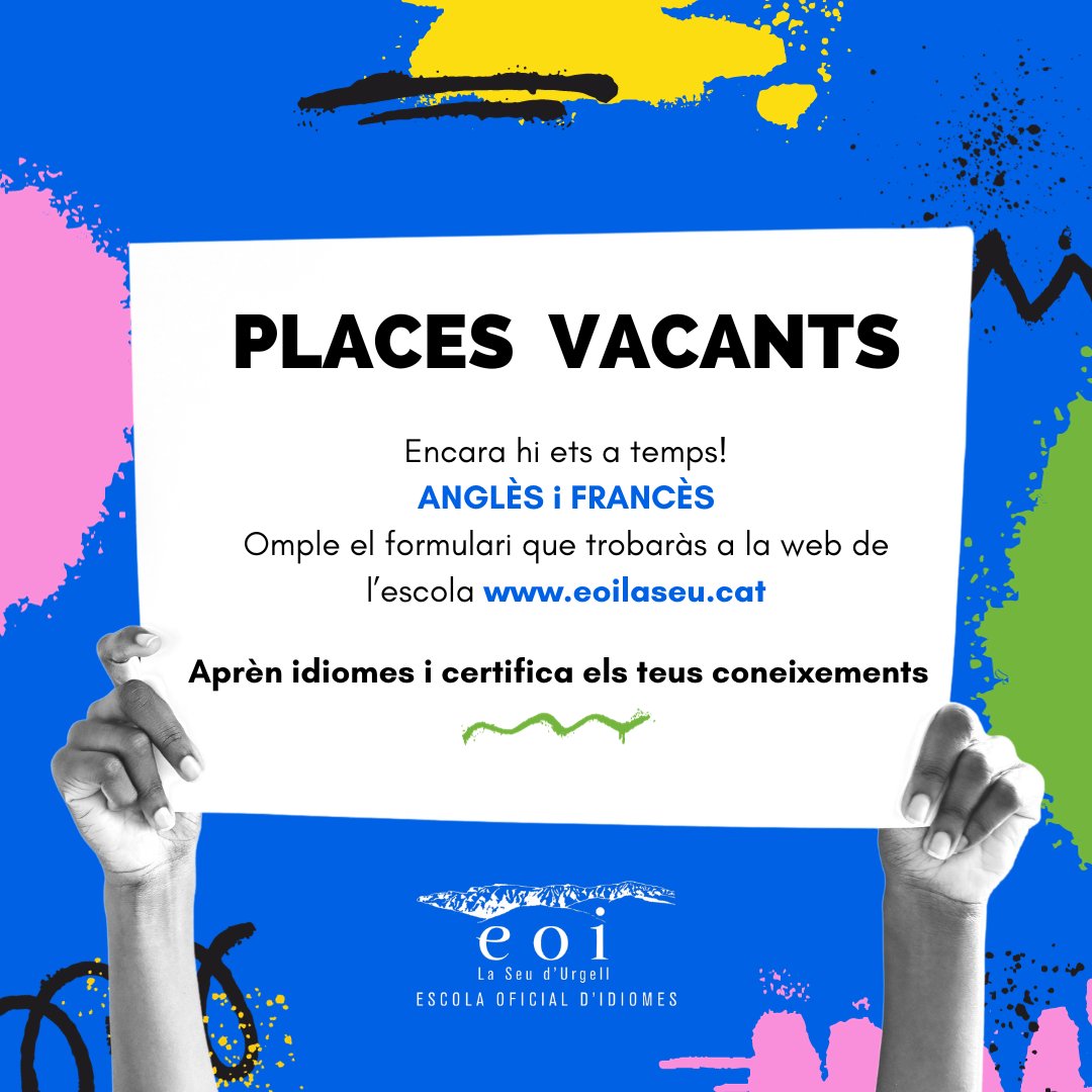 #eoiseu #laseu #eoicat #someoi #eoistas #eoi #certification <a href="/inshugroger/">INS Hug Roger III</a> <a href="/InsPereBorrell/">Institut Pere Borrell Puigcerdà</a>