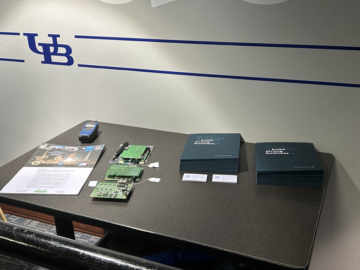 WirelessDay's tweet photo. VOCAL, Northrop Grumman and UB CMI participating in the 5th Buffalo Wireless Day. https://t.co/emIYwMbs1h