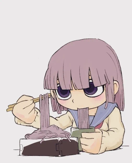 今日はそばの日だそうです(過去絵) 
