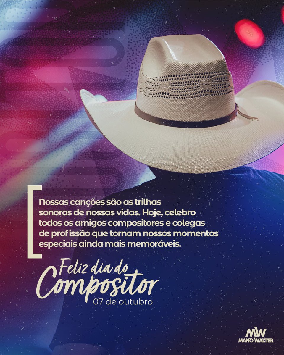Mano_Walter's tweet image. Parabéns a todos colegas compositores, pelo dom de levar sentimento em forma de música para a vida das pessoas! ❤