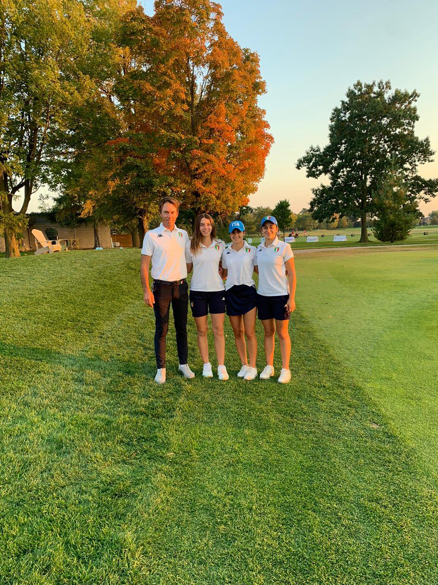 FederGolf's tweet photo. 📍World Junior Girls Golf Championship
Nella classifica a squadre vince il 🇨🇦 Canada 1 con -4 seguito dalla 🇰🇷 Korea (-3). 🇮🇹 Italia chiude 9/a (+16).
Nella gara individuale 🇨🇿#Vodickova si aggiudica il titolo con -7.
🇮🇹 #Fiorellini 8/a (+4), #Partele e #Aparicio 28/e (+16). https://t.co/xUE77UOTtz