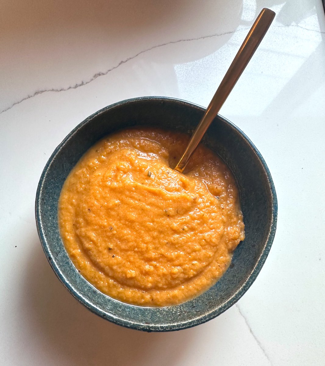 caitiedelaney's tweet photo. I made a delicious butternut squash tomato soup yesterday. You gotta let me post soup. If I can’t post soup on here I don’t even know what we’re doing https://t.co/JVV6l0s3Jt