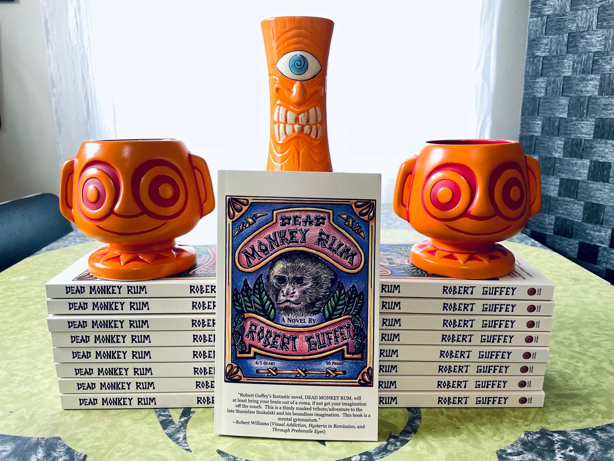 r_guffey's tweet photo. Unboxing my latest novel, DEAD MONKEY RUM: https://t.co/0slG2H9Hhl
#Tiki #TikiMusic #Exotica #Bizarro #NewWeird #Cryptozoology #StanislawSzukalski #Szukalski #Yetis #AbominableSnowmen #SouthSeas #TikiCulture #talkingmonkeys
#secretundergroundtunnels #LosAngeles #TikiHalloween https://t.co/7vkfqvnpg9