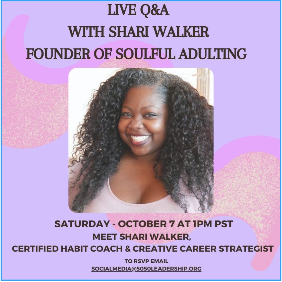HeyShariWalker's tweet photo. Curious about the power of financial literacy to transform women's lives? ✨

Dive in with me today, 1 p.m. PST on Zoom, for a heartfelt Q&A! 

I'll dive into my post-foster care journey and the priceless financial literacy guidance @5050Leadership provided every step of the way. 🌟💼

Join us and be inspired!

👇 Want in? RSVP for the event details below! 👇
 
Email: socialmedia@5050leadership.org to register.

#Empowerment #FinancialLiteracy #CreativeCareerJourney