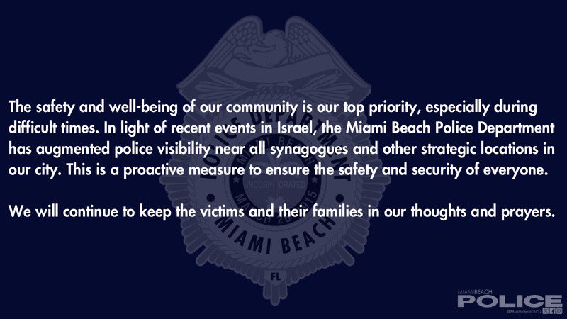 MiamiBeachPD's tweet photo. https://t.co/8XY3niZYap