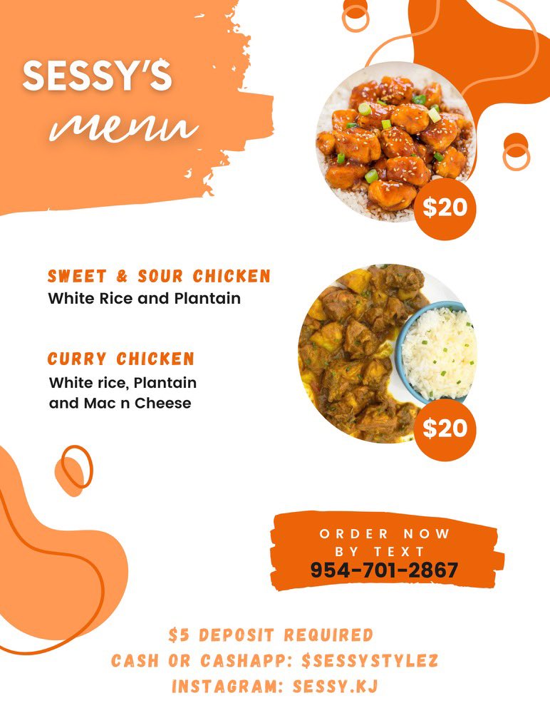 sessykj's tweet image. Sessys Sunday Menu is ready!!! Place your orders before 10pm tonight 🫶🏽 #aamu #aamu23 #aamu24 #myaamu