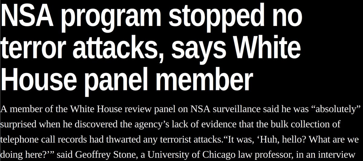 "How could the government's oppressive surveillance miss a sprawling conspiracy involving thousands?"

The White House admitted in 2013 that despite ten years of operation, mass surveillance had never stopped even a single attack. 

Looks like that record remains unbroken.