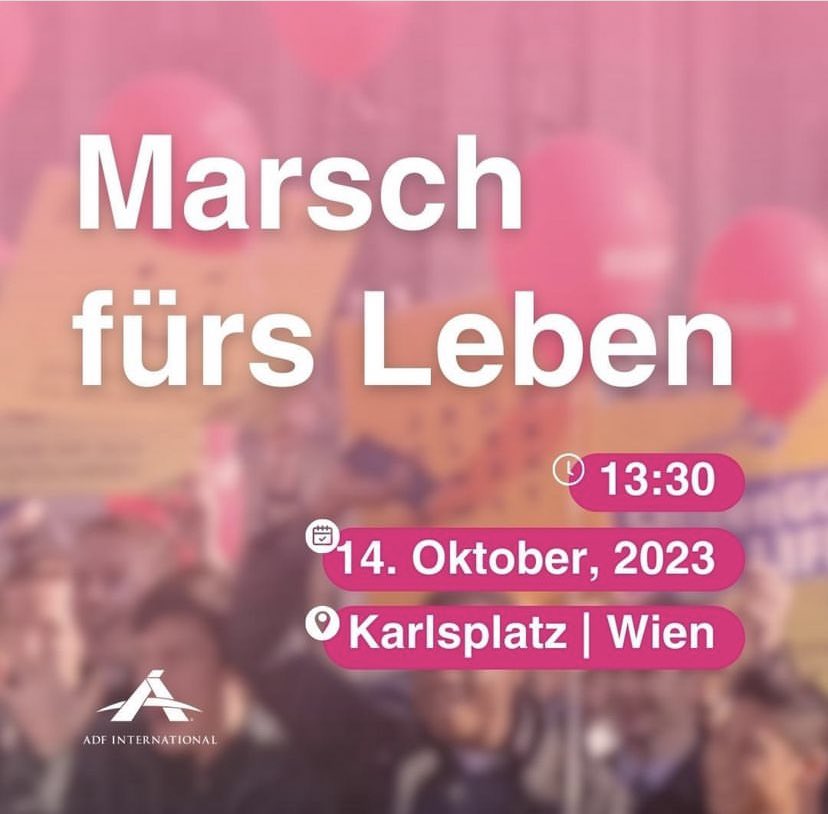 Wir von CitizenGO werden beim Marsch in Wien einen Infostand betreuen und für alle eure Fragen zur Verfügung stehen. #prolife #marschfürsleben #lebensschutz