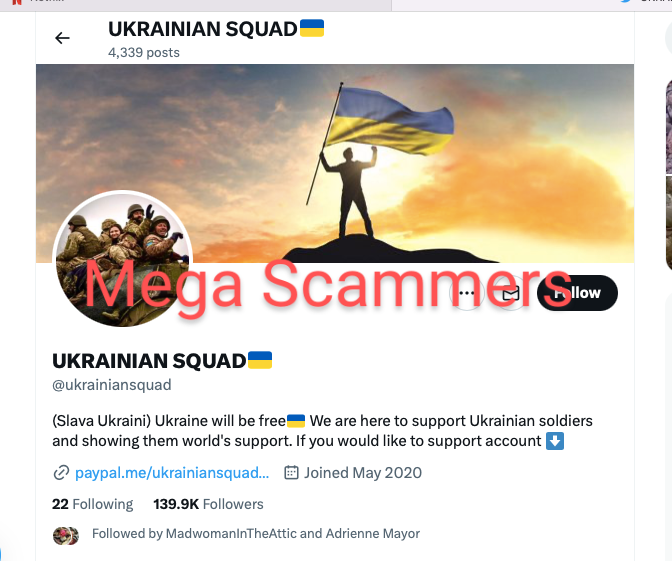 BrambleBlusher's tweet image. Once Naty stops telling us what they think, they might have time to go find evidence of any of his claims.
I untagged cos they get paid per view/ per interaction.

Flagged to #warscam

🌟 manually unfollow
🌟 report
🌟 block
🌟 tag mutuals
Help🇺🇦