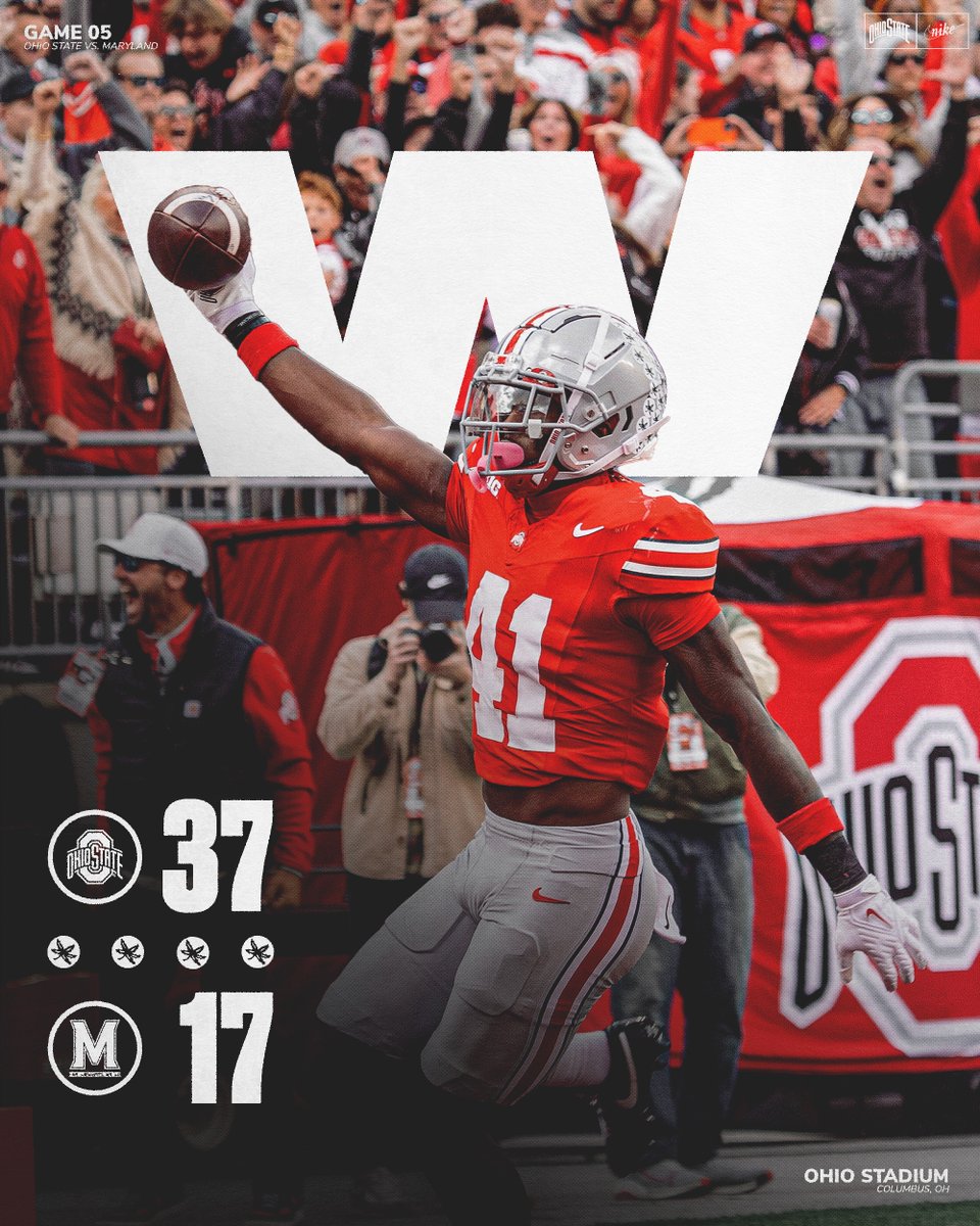 The Buckeyes are 5⃣ - 0⃣.

#GoBucks