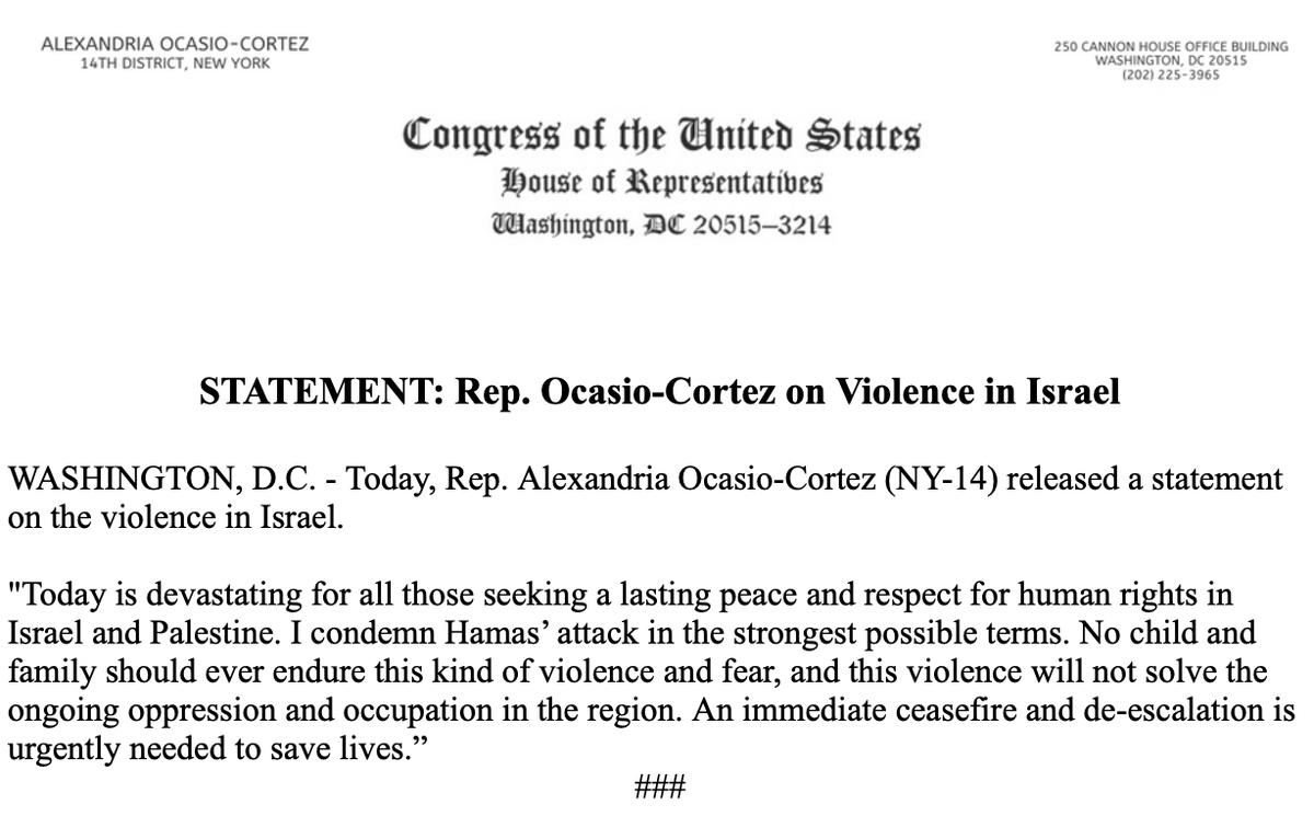 Rep. Alexandria Ocasio-Cortez tweet media