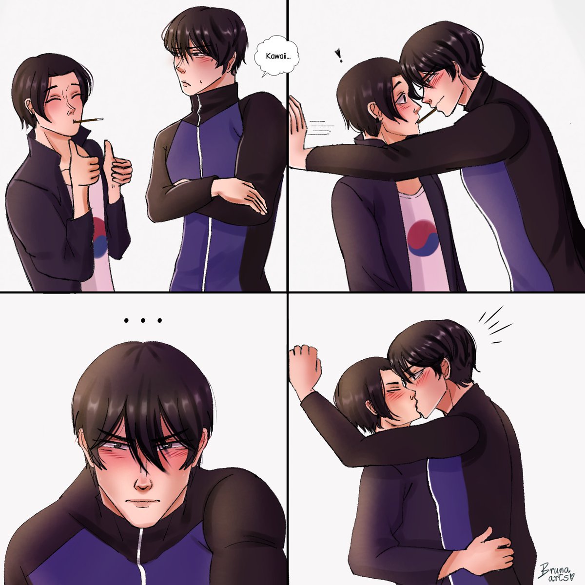 shippou_u's tweet photo. Ilustração minha dos meninos a pedido da @Renata33664989
E vim dizer que mudei meu @ para shippou_arts 😚 #corejap https://t.co/Hn7LppYpsl