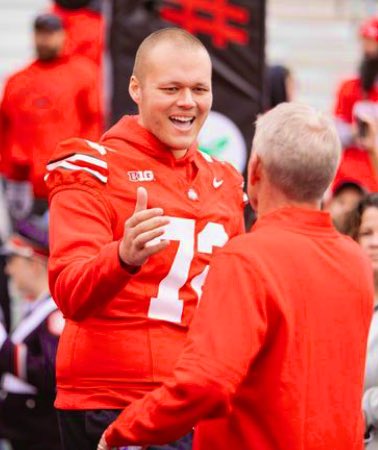 THE REAL MVP today. Avery Henry. CANCER SURVIVOR. Back in The Shoe today with his Ohio State teammates. BIGGER THAN FOOTBALL. 😤❤️🌰