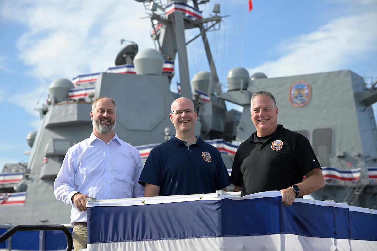RTX_News's tweet photo. Congratulations to the USS Jack H. Lucas (#DDG125) crew on the historic ship’s commissioning! Read how RTX employees played a special part in the ship's journey: https://t.co/1UMN4820lR #OneRTX https://t.co/y3UMYNKZVe