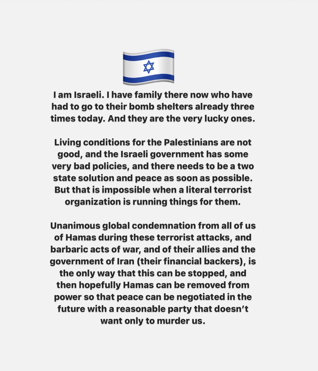 bengleib's tweet photo. There can be no peace when territory org Hamas are the elected leaders of the Palestinian people, and they and their financial backers in Iran want only the murder of innocent Jews and Israelis. Peace cannot exist when one side does not recognize the other’s right to exist.🇮🇱 https://t.co/i5uRLd0nDs