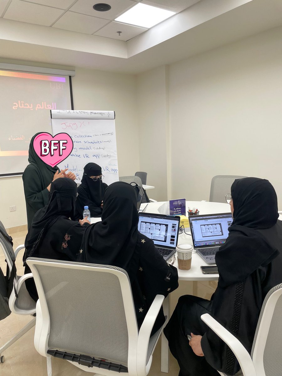 luje_talhi's tweet photo. To infinity AND beyond!!!!😭❤️❤️ 
•
حصل فريقي الرهيب JupyX  ولله الحمد والمنة على المركز الأول المقام في مدينة جدة لـ #تحدي_تطبيقات_الفضاء ( النجم السماوي)💫 https://t.co/OIKkFpS3C4