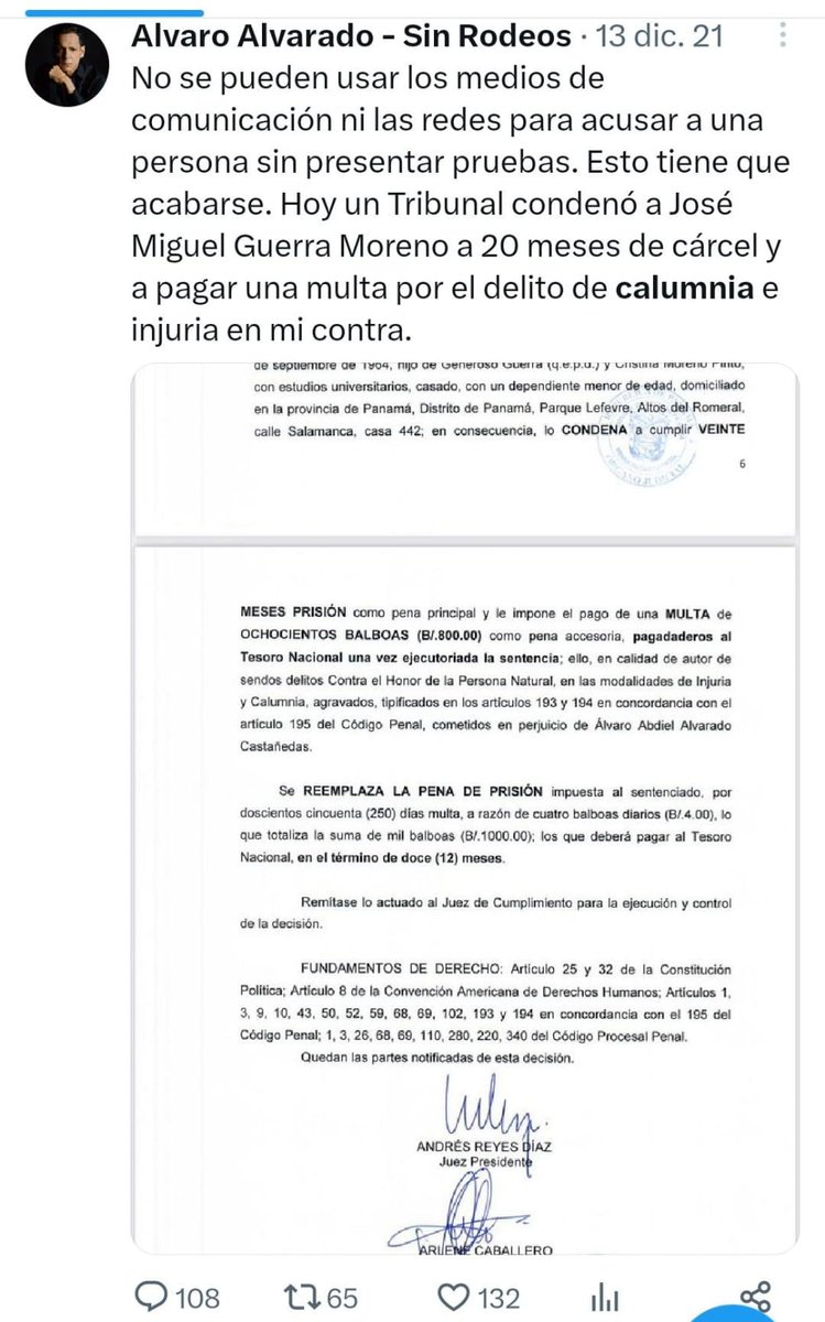 Nos mandan ese mensajito del pasado. ¡Una cosa es una cosa, otra cosa es otra cosa!