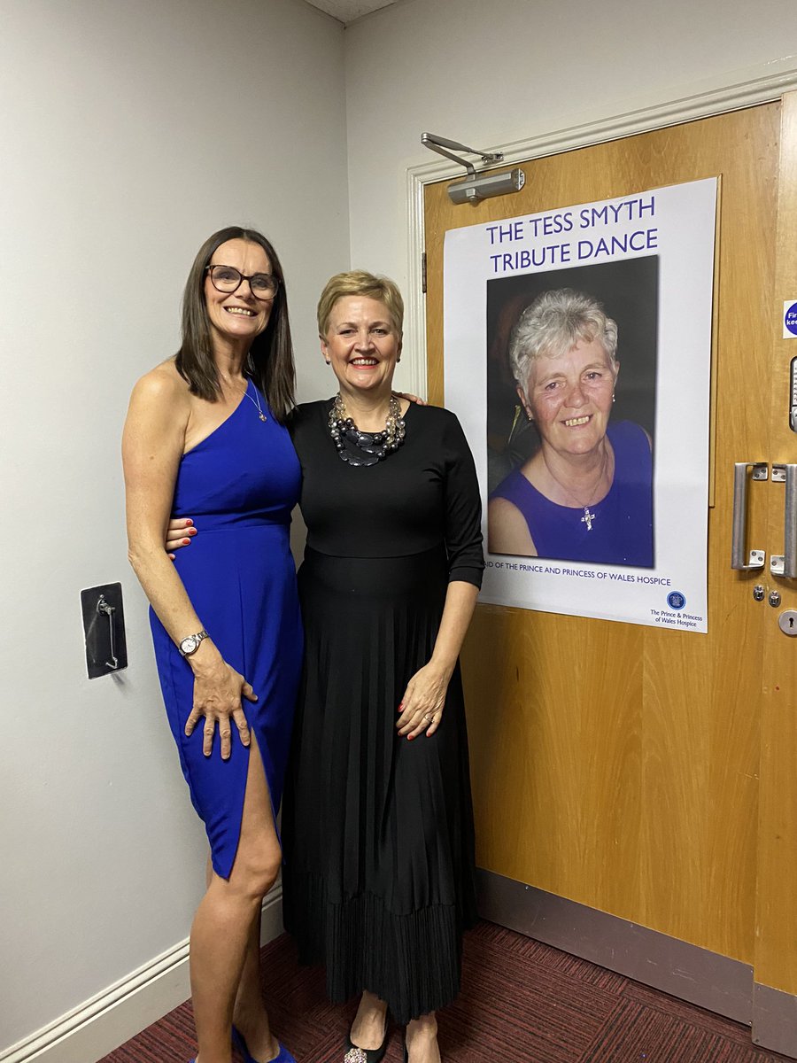 RhonaPPWH's tweet photo. This amazing woman @ccannon60036985  has been
 raising funds for @PPWHospice  for 13 years. I am honoured to be at the Tess Smyth tribute dance tonight. Clare’s mum died in our care and Clare has been fundraising ever since.Tonight she will hit her £100,000 target.❤️ https://t.co/fYjX1v0lFR