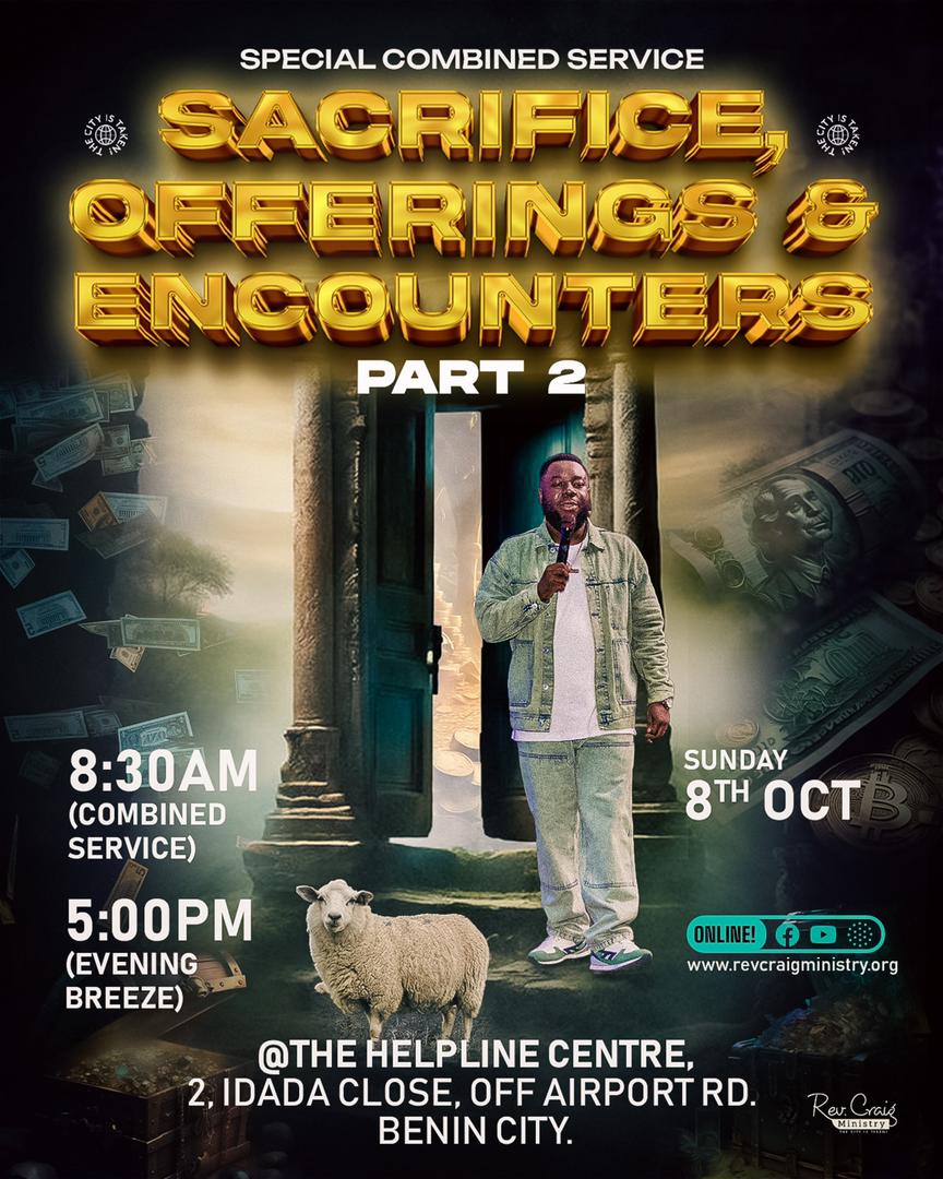 Emike_idr's tweet image. Tomorrow, we continue to learn how honour for the Lord is key to our dominion and lifting. Join us for Combined Service 8:30am and Evening Breeze by 5pm. Live Streaming Also Available